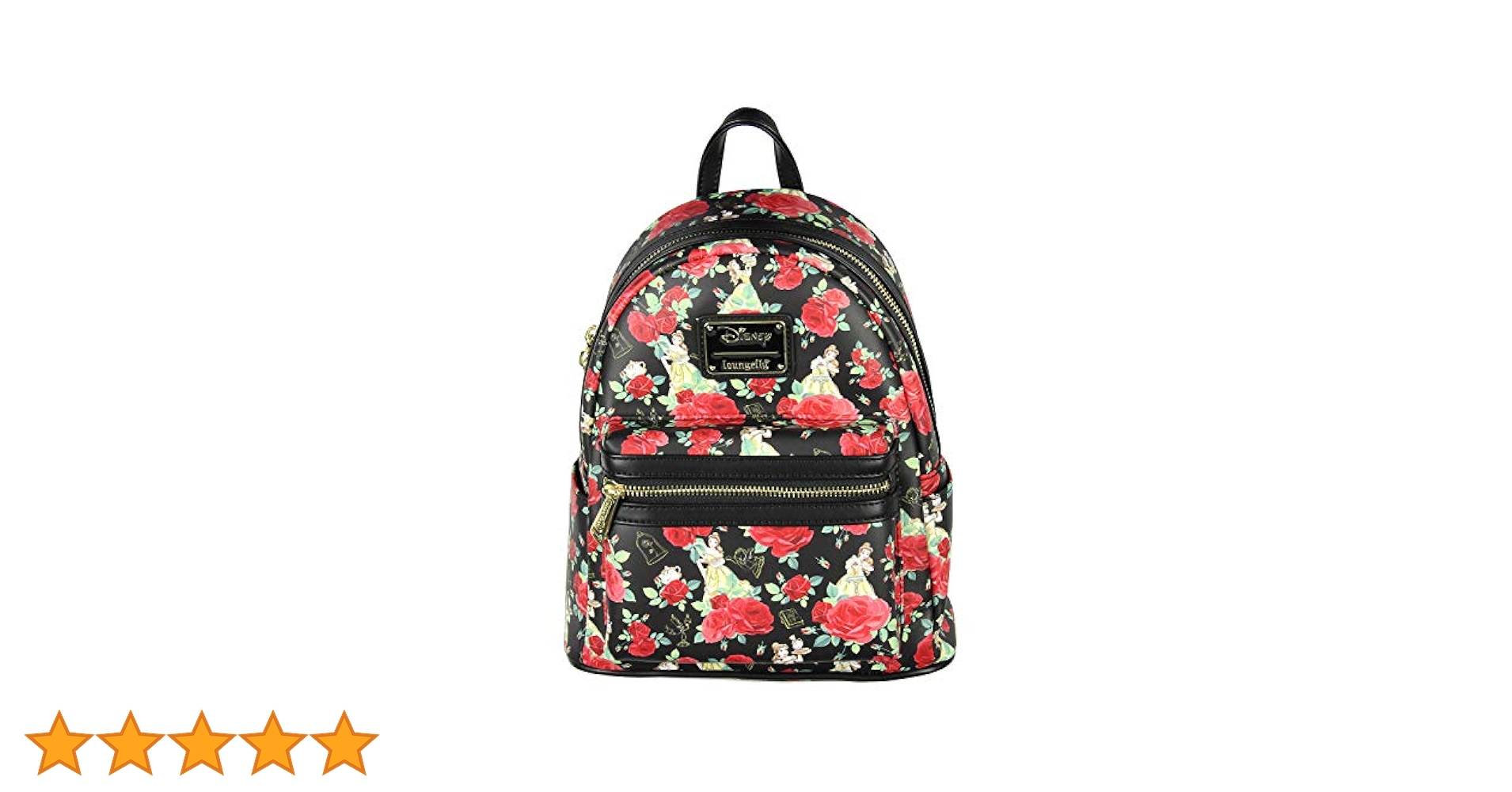 激レア 入手困難 ラウンジフライ 美女と野獣 ベル バラ 総柄 ミニバックパック Amazon.co.jp: Loungefly ディズニー 美女と野獣 ベルローズ